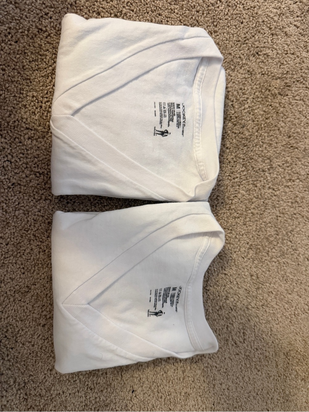 White V-Neck Shirt - Classic Cotton Comfort